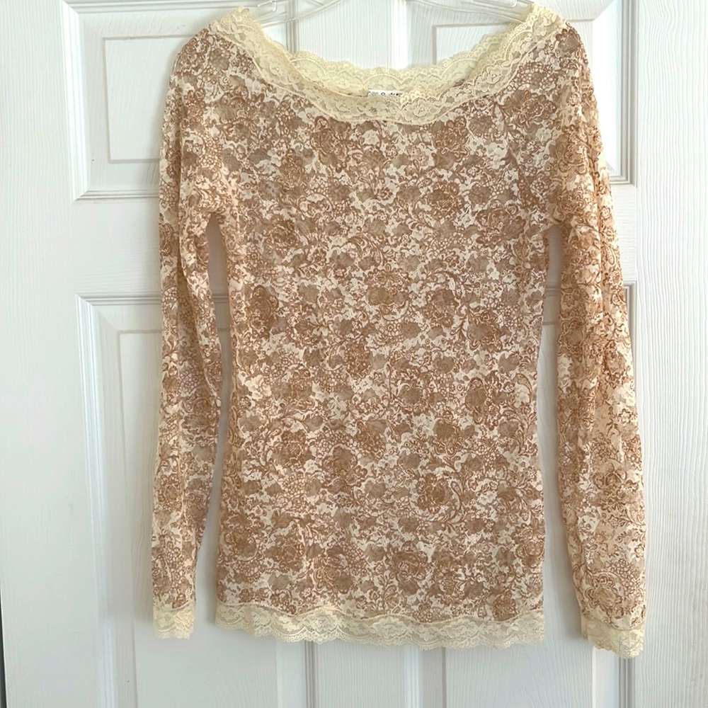 Free People Pretty Lace Top